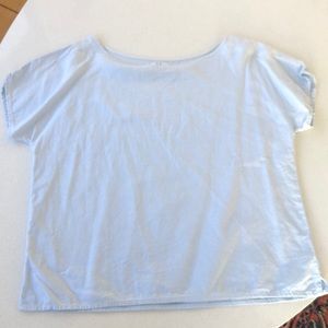 Me and Arrow linen boatneck top